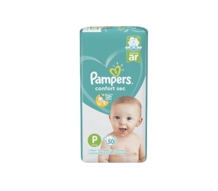 PAMPERS CONFORT SEC P  X 50 UNIDADES