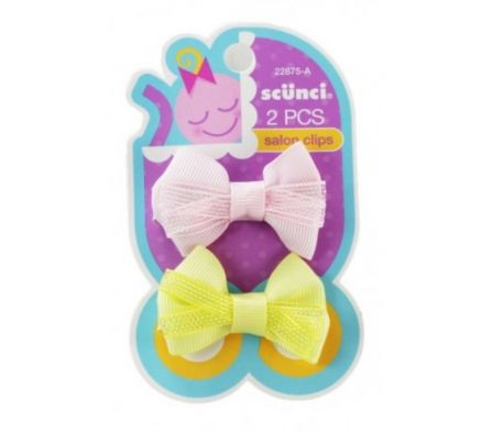 SCUNCI BABY BOW SALON CLIPS