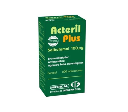 ACTERIL PLUS 100MCG AER-B FRASCO X 200 DOSIS