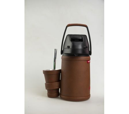 INDIO TERMO ACERO INOXIDABLE 1.3 CUERINA+GUAMPA CLASICO