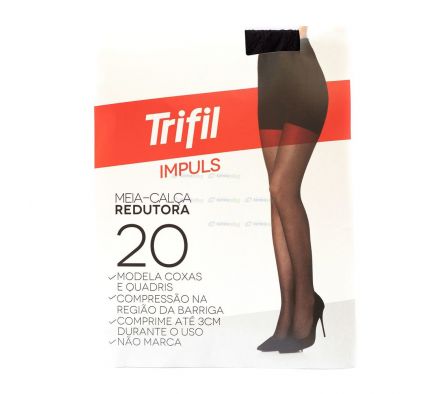 Media Fina Trifil Reductora Negro G