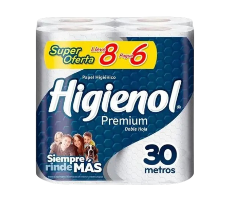 HIGIENOL PAPEL HIGIENICO PREMIUM X 4 UNID.
