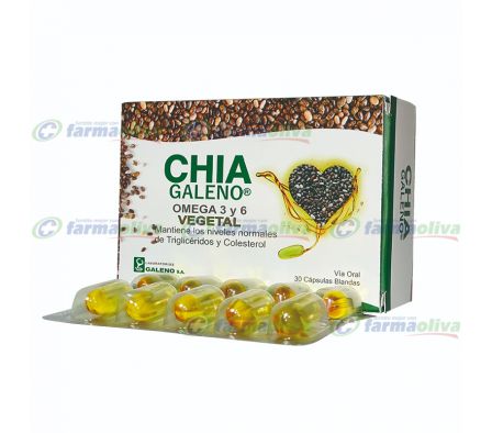 CHIA GALENO OMEGA 3 Y 6  CAPS CAJA X 30