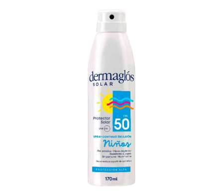 DERMAGLOS SOLAR FPS 50  INVISIBLE NIÑOS SPRAY 170 ML