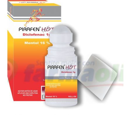 pirafen hot locio envase x 50ml