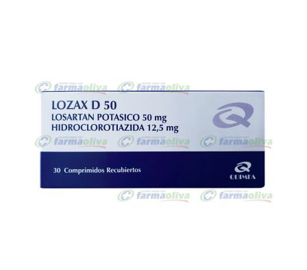 LOZAX D 50MG CO-RV CAJA X 30