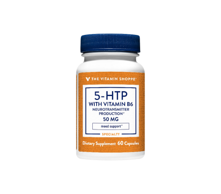 VITAMIN S. 5-HTP WITH B6 50MG X 60 CAPSULAS.