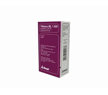 TRIFAMOX IBL 1500 MG. INY. 1 FCO. AMP.