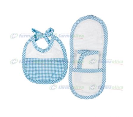BEA BABY BABERO+TOALLITA CELESTE 14371