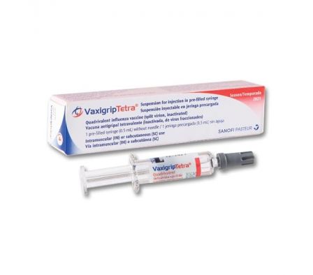 VAXIGRIP TETRA CAJA X 1 JERINGA PRELLENADA.