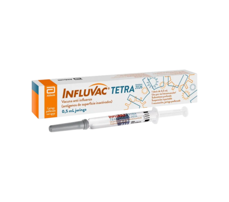 INFLUVAC TETRA JERINGA PRELLENADA X 1 UNIDAD - VACUNA CONTRA LA INFLUENZA