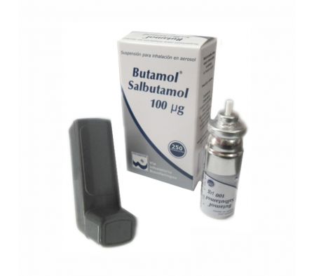 BUTAMOL 100MCG AER-B FRASCO X 250 DOSIS