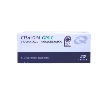 CESALGIN GESIC 37.5 MG CAJA X 30  COMP. REC.