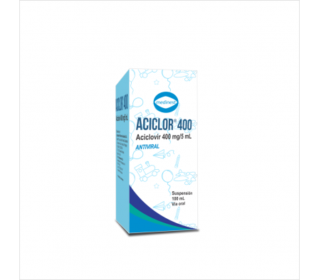 ACICLOR 400MG JARAB FRASCO X 100ML