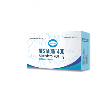 NESTADIN 400MG AMP-B AMPOLLA X 5 X 10ML