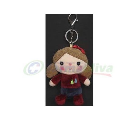 LLAVERO POM MUÑEQUITA