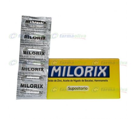 MILORIX  SUPOSITORIO  CAJA X 6 UNID