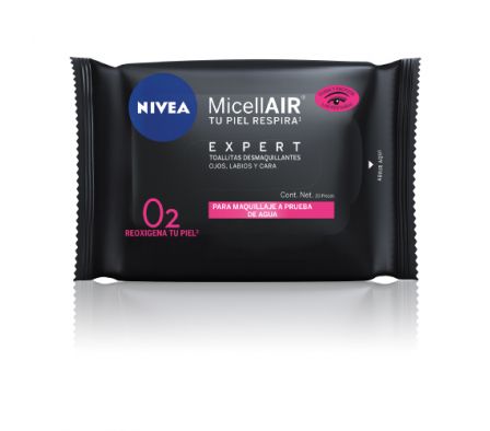 NIVEA TOALLA DESM BLACK X 20UNID