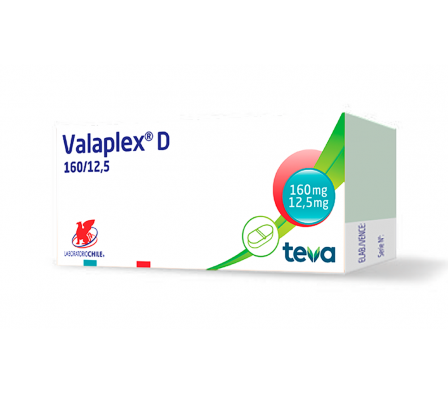 VALAPLEX D 160/12.5MG CO-RV CAJA X 30
