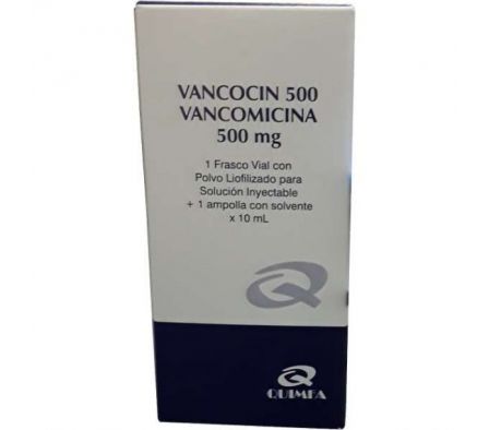 VANCOCIN 500 MG AMPOLLA X 1 FRASCO