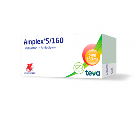AMPLEX 5/160 CAJA X 30 COMPRIMIDOS.
