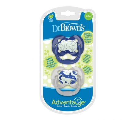 DR BROWNS CHUPETE ADVANTAGE-NOCTURNO ROSA 6M