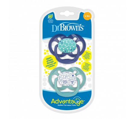 DR BROWNS CHUPETE ADVANTAGE 6M CELESTE