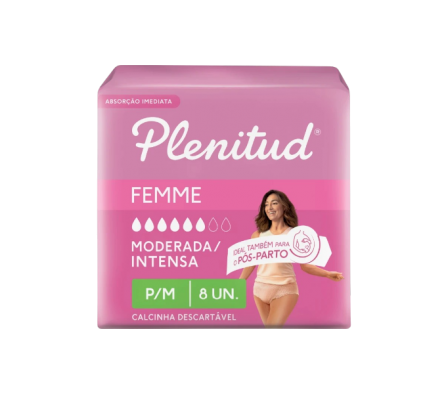 PLENITUD ROPA INTERIOR FEMENINA P/M X8UNI
