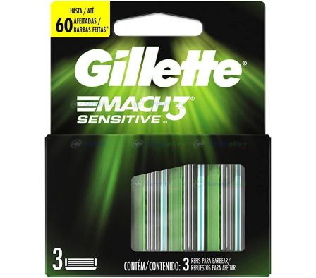 GILLETTE MACH 3 SENSITI RESP X3 UNI
