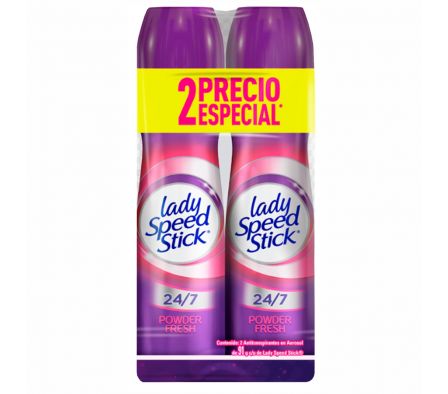LADY S. PACK DEO SPRAY X 2 POWDER R.7963