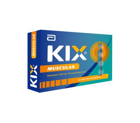 KIX MUSCULAR 250MG/4MG COMP. CAJA X 14