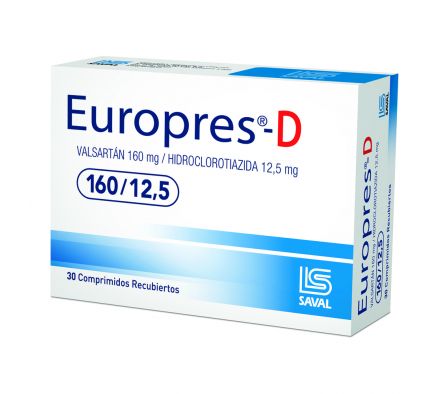 EUROPRES-D 160/12.5MG CO-RAN CAJA X 30