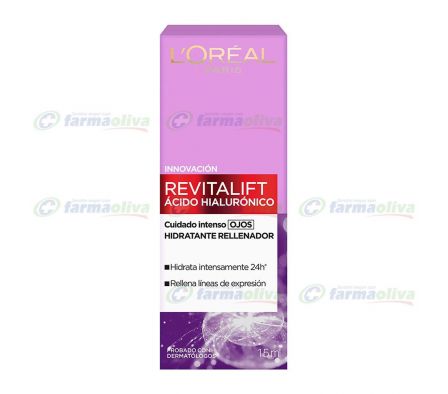 LOREAL REVITALIF ACIDO HIALURONICO CREMA DE OJOS 15ML