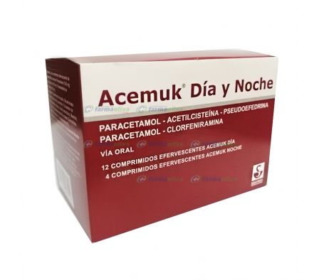 ACEMUK DIA Y NOCHE EFERVESCENTE  CAJA X 16 UNIDADES