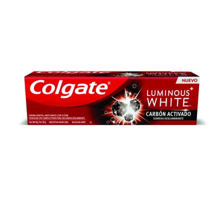 COLGATE CR. LUMINOUS WHITE CHARCOAL X 90GR.
