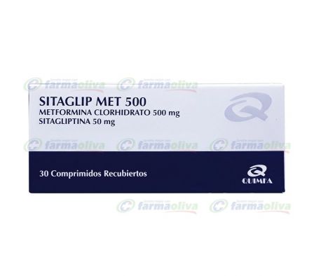 SITAGLIP MET 500 MG CAJA X 30 CAPSULAS