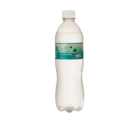 AGUA LA FUENTE  CON GAS 600 ML. X 6