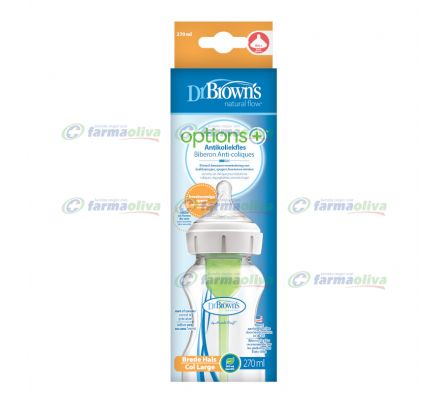 DR BROWNS BIBERON  DE BOCA ANCHA OPTIONS 270ML