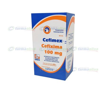 CEFIMEX 100MG SP-OR FRASCO X 50ML