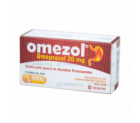 OMEZOL 20 MG CAJA X 30 CAPS.