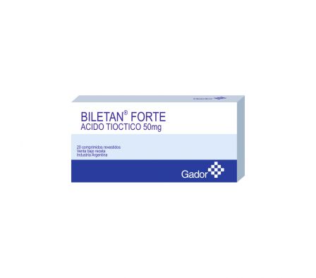 BILETAN FORTE 50 MG CAJA X 20 COMPRIMIDOS