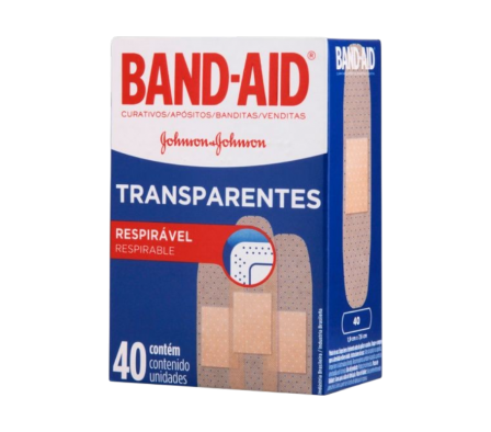 band aid transparentes x 40 unid.