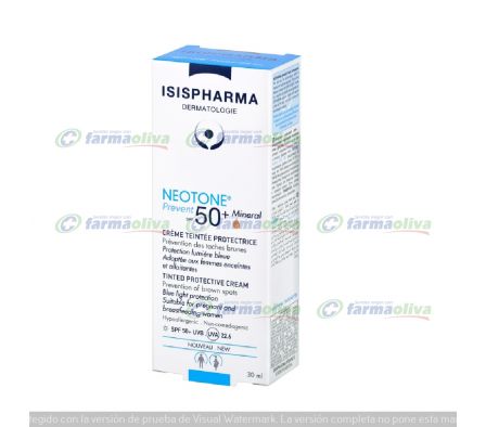 Neotone prevent spf 50+ con color pomo x 30ml.