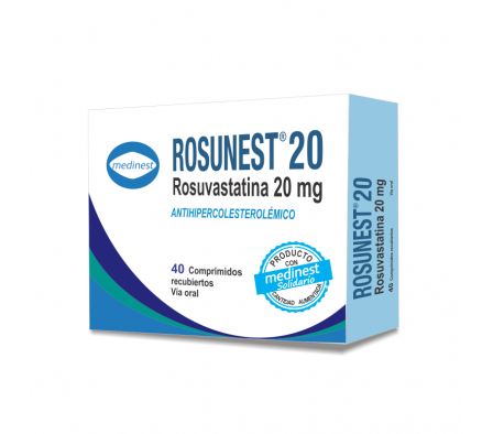 ROSUNEST 20 MG CAJA X 40 COMPRIMIDOS