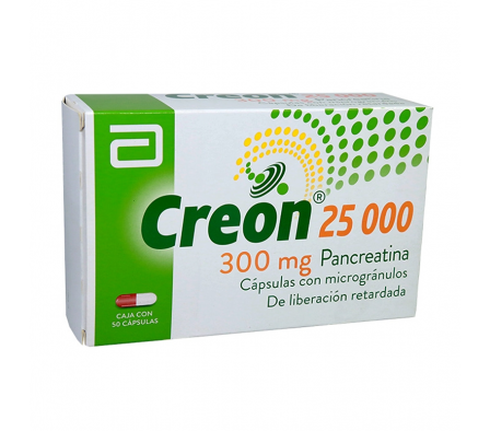CREON 25000UI CAPS CAJA X 50