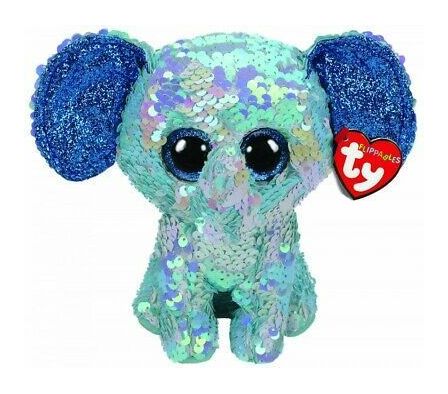 TY FLIPPABLES STUART ELEFANTE AZUL