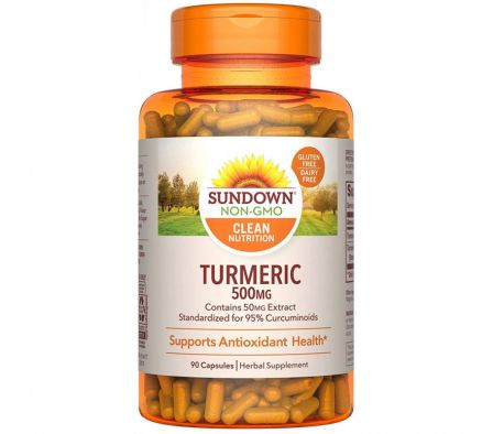 SUNDOWN TURMERIC 500MG X 90 CAPSULAS.
