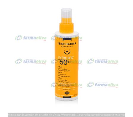 Uvevlock spf 50+ spray frasco x 200 ml.