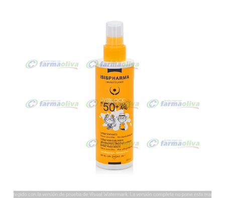 Uvevlock spf 50+ kids spray frasco x 200 ml.