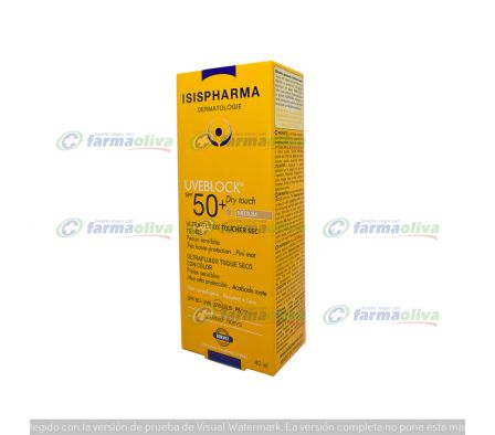 Uveblock spf 50+ dry touch medium tinted x 40ml.